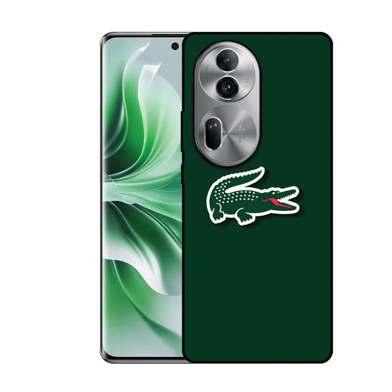 EYE CATCH Printed Protective Case Cover For Oppo Reno 11-  Lacoste Logo - Image 1