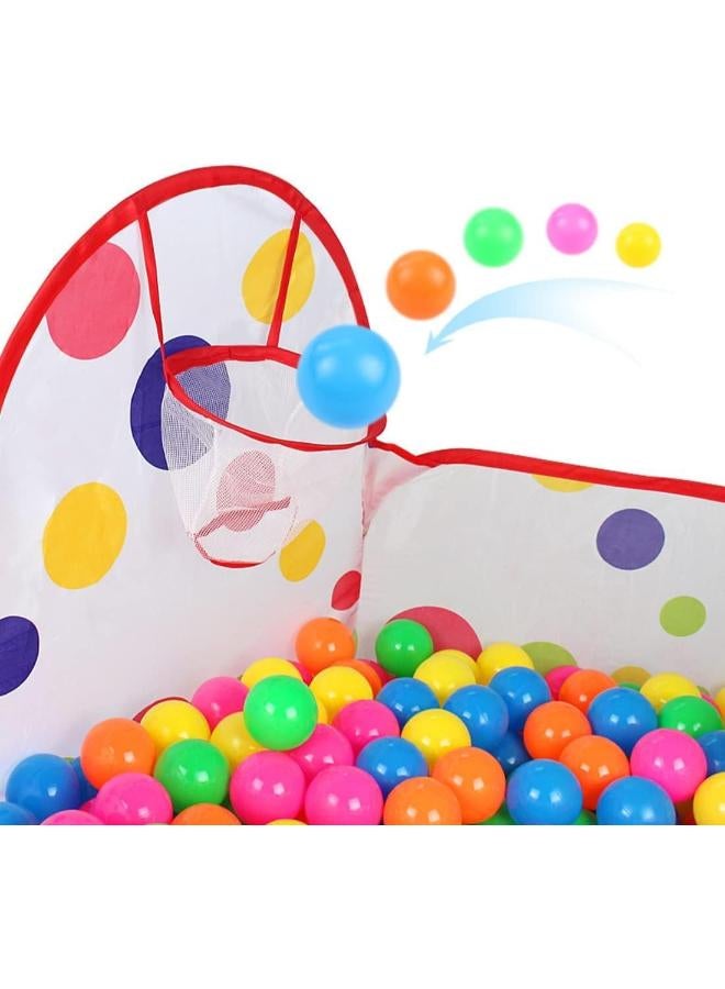 KIDSZONE Pop Up Kids Play Tent Ball Pit for Kids, Boys, Girls, Babies and Toddlers, Indoor/Outdoor Playhouse, Birthday Gifts, NO BALLS INCLUDED (Red Dotted) - Image 3