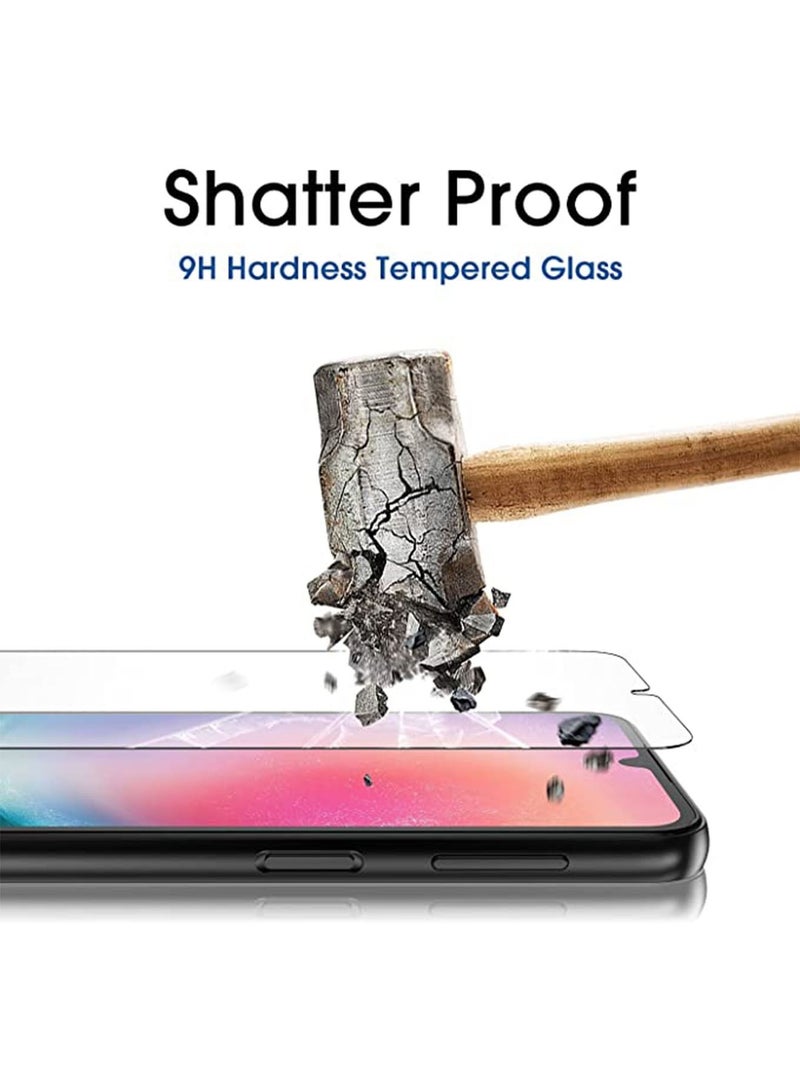 2 Pack Samsung Galaxy A24 4G Screen Protector HD Tempered Glass Film Bubble-Free Shatter Proof Anti-fingerprint Easy Installation Screen Protector Glass Compatible with Samsung Galaxy A24 - Image 3