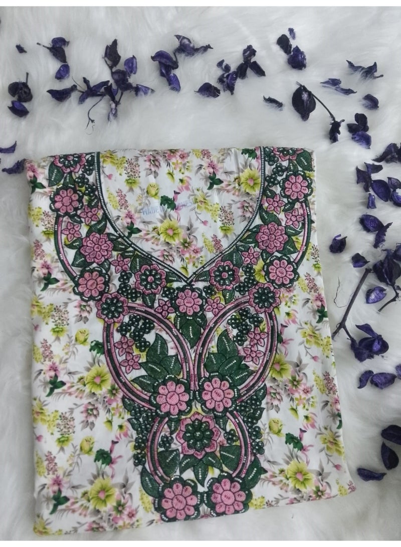 Makhawer made of the finest Indonesian silk with an embroidered design  - Image 2