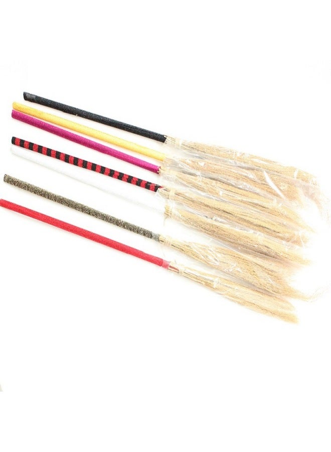 إسكدنيا مكنسة ال للأطفال مكنسة الساحرة مكنسة سحرية مكنسة كوسبلاي دعائم الأداء-اللون: مكنسة قماشية 7 ألوان - Image 2