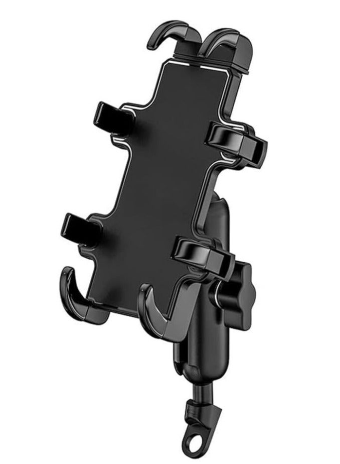 Generic Motorcycle Mobile Phone Holder Shock-Absorbing 360° Universal Ball Rotating Eight Claw Fixed Bracket  - Image 1