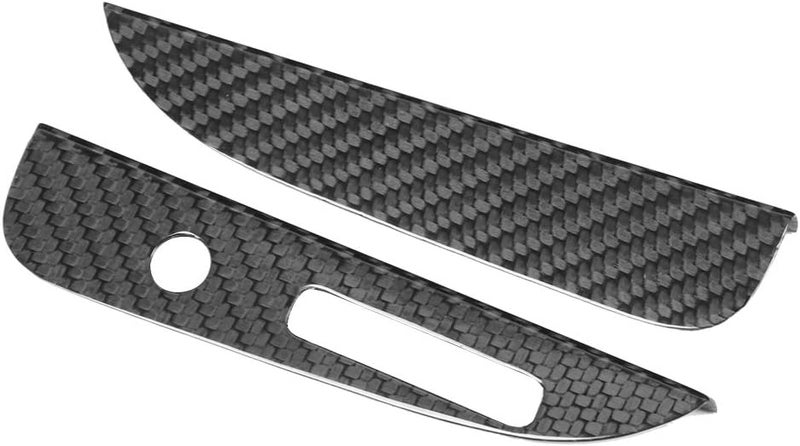 Aramox Carbon Fiber Shift Knob Panel Trim Set Exquisite Craftsmanship Enhances Car Interior for All Model 14-18 Left Hand Driving - Image 4