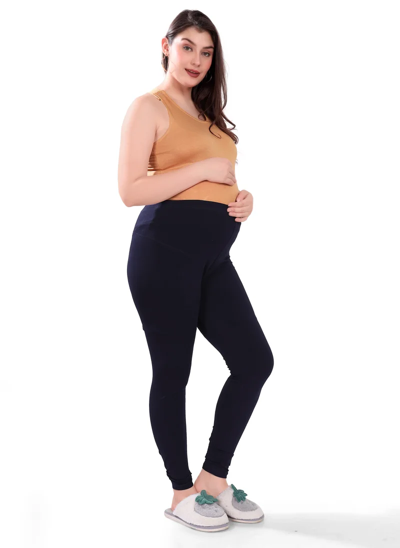 TUMMY  TUMMY 2PC Set of Maternity T-shirt & High Waist Legging with Drawstring for Women | Best Price UAE