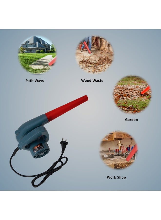 بوناي منفاخ هواء كهربائي من Bonai BN-HK81، بقوة 900 واط، منظف غبار عالي التحمل، سرعة 13000 دورة في الدقيقة بدون تحميل، تدفق هواء 2.5 متر مكعب في الدقيقة، مثالي لتنظيف الورش والكمبيوتر والحدائق - Image 3