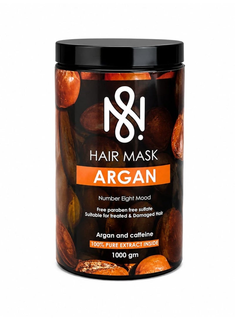 N8 Hair Mask Argan and Caffeine for Damaged Hair Repair 1000gm - Image 1