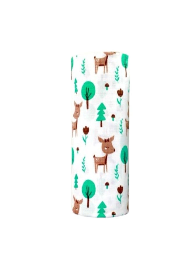 Tiny Moon Muslin Swaddle for Babies | Receiving Towel for Newborns | Wrap Cloth for Babies| 100 * 100 cm | 0 to 24+ Months (1) - Image 5
