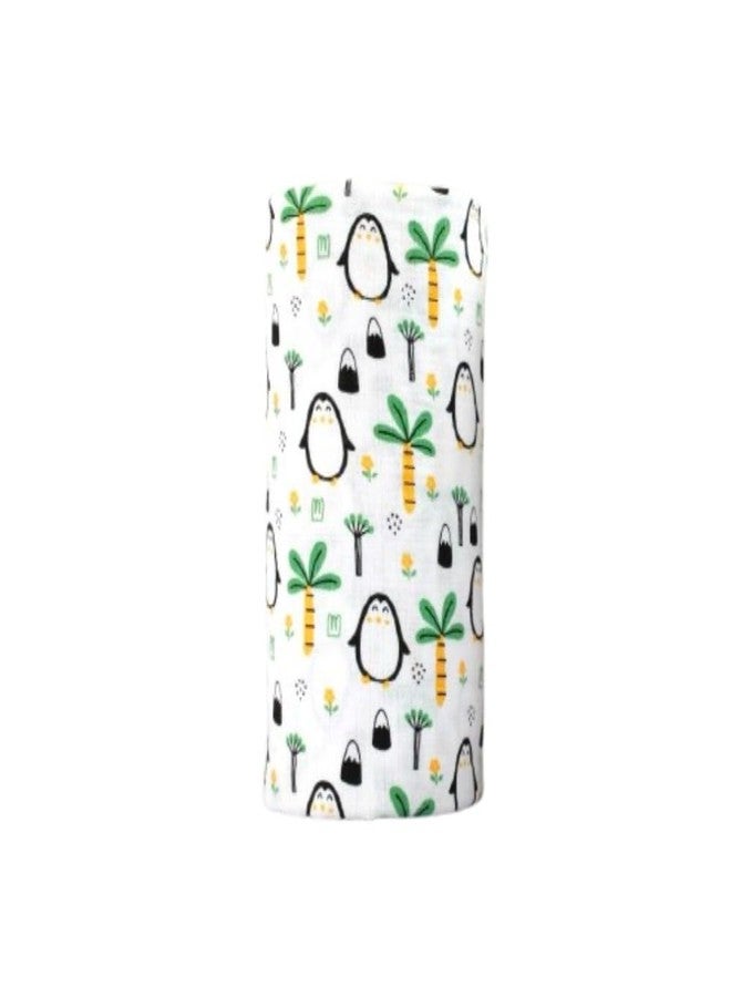 Tiny Moon Muslin Swaddle for Babies | Receiving Towel for Newborns | Wrap Cloth for Babies| 100 * 100 cm | 0 to 24+ Months (1) - Image 1
