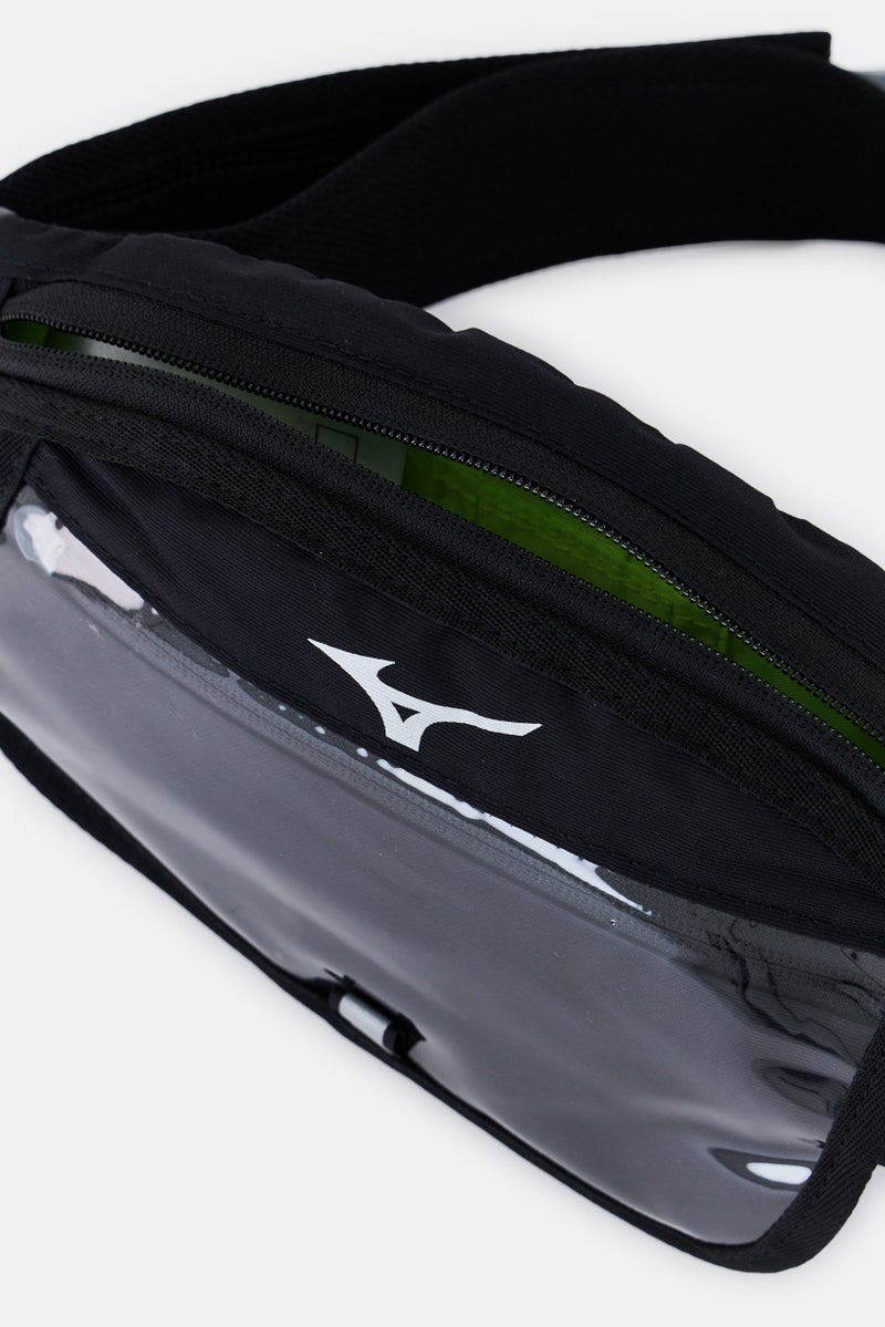 Mizuno حقيبة كتف للرجال بشعار العلامة التجارية، سوداء - Image 2