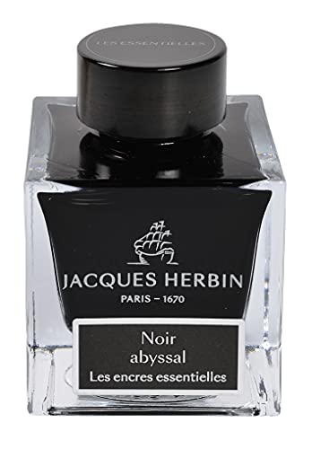 Jacques Herbin Herbin Hbj13109 Jack Essential Ink 50ml Deep Sea Black for Fountain Pen Glass Pen Dip Pen - Image 1