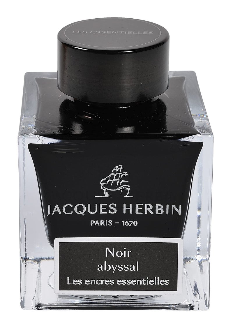 Jacques Herbin Herbin Hbj13109 Jack Essential Ink 50ml Deep Sea Black for Fountain Pen Glass Pen Dip Pen - Image 2
