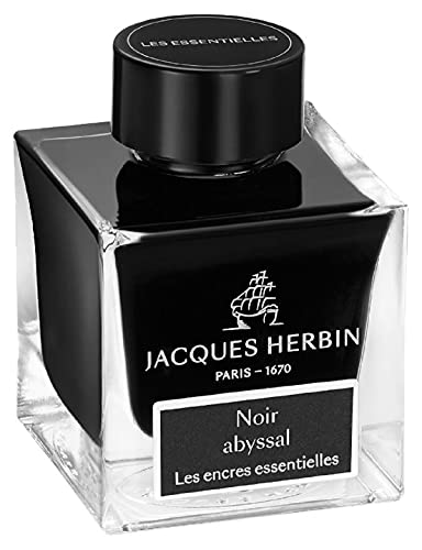 Jacques Herbin Herbin Hbj13109 Jack Essential Ink 50ml Deep Sea Black for Fountain Pen Glass Pen Dip Pen - Image 3