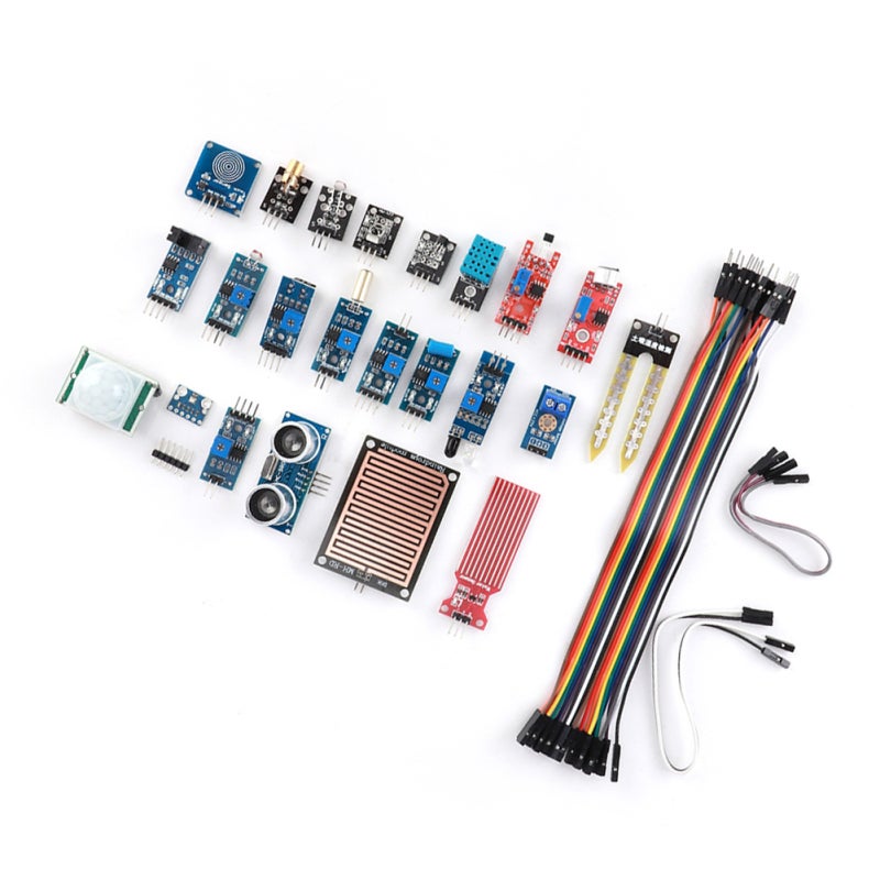 مجموعة وحدات المستشعرات: أكثر من 12 وحدة تم اختبارها مسبقًا، متوافقة مع Rpi و Stm32 - مجموعة مكونات سهلة للمبتدئين لمحبي تعلم الروبوتيك والالكترونيك الذاتية - Image 4