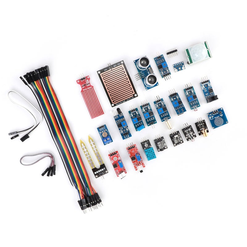 مجموعة وحدات المستشعرات: أكثر من 12 وحدة تم اختبارها مسبقًا، متوافقة مع Rpi و Stm32 - مجموعة مكونات سهلة للمبتدئين لمحبي تعلم الروبوتيك والالكترونيك الذاتية - Image 5