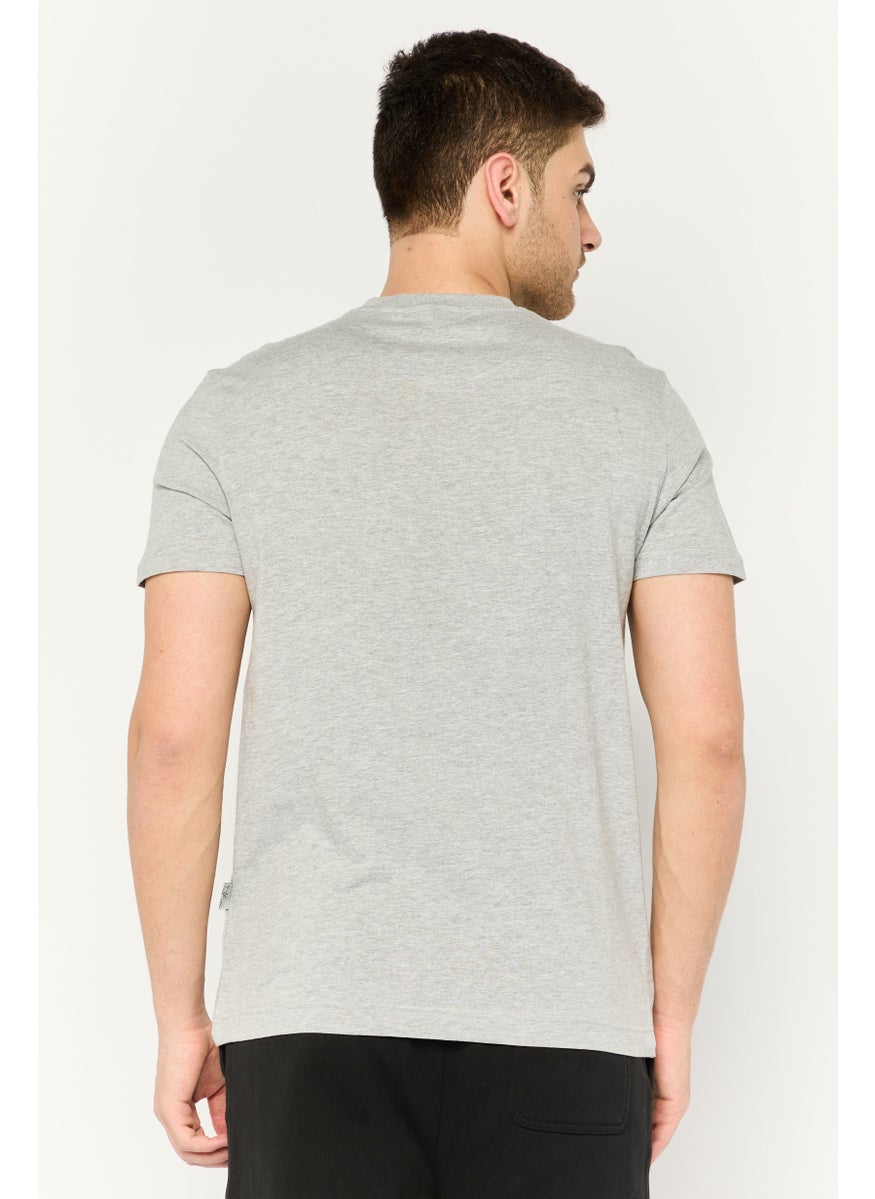 Plein Sport - Men Sportswear Fit Short Sleeves Outdoor T-Shirt, Grey - Image 1