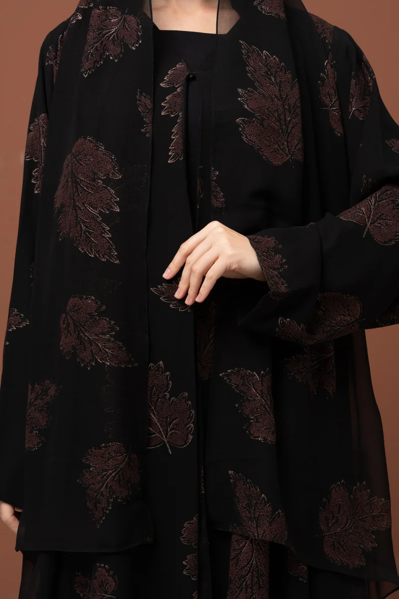 Meem by Mariyah  Front open abaya with sheila for Women | Best Price UAE