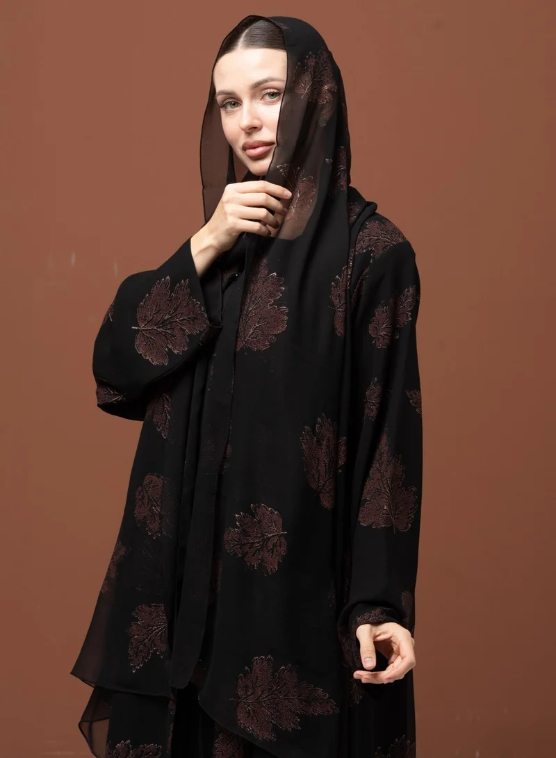 Meem by Mariyah  Front open abaya with sheila for Women | Best Price UAE