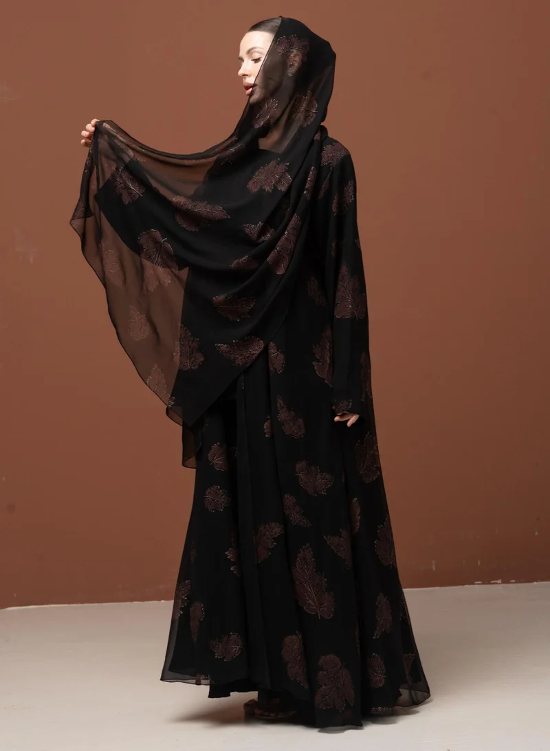 Meem by Mariyah  Front open abaya with sheila for Women | Best Price UAE