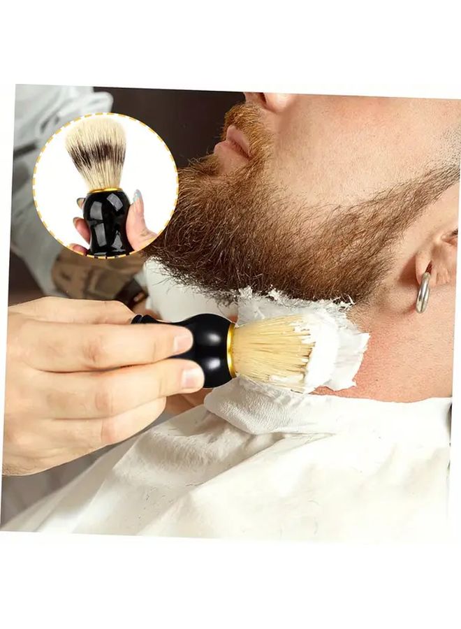 6 حزمة فرشاة حلاقة من شعر الغرير مع شعيرات النايلون لتجميل الرجال - Image 2