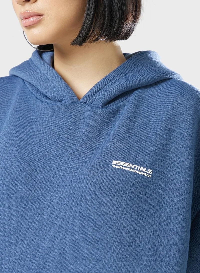 The Giving Movement  Oversized Logo Hoodie  | Best Price UAE