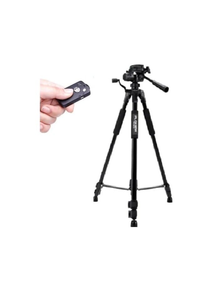 PLOKAMA PK 9950 Tripod 360° 150CM Camera Camcorder Stand for Photography, Compatible with Mobile Phones and Cameras - Image 1