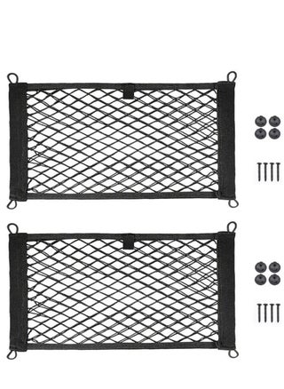 [2 Pack] Large Cargo Net for Trunk, RV, Boats Storage Mesh Pocket Net with 4 Mounting Screw and Built-in Hooks 19" x 9.8" inch - pzsku/ZC72FEEE5EE1227E36DA2Z/45/_/1706252894/e88b56ff-94e9-4990-b5bb-7ee6cfb95757