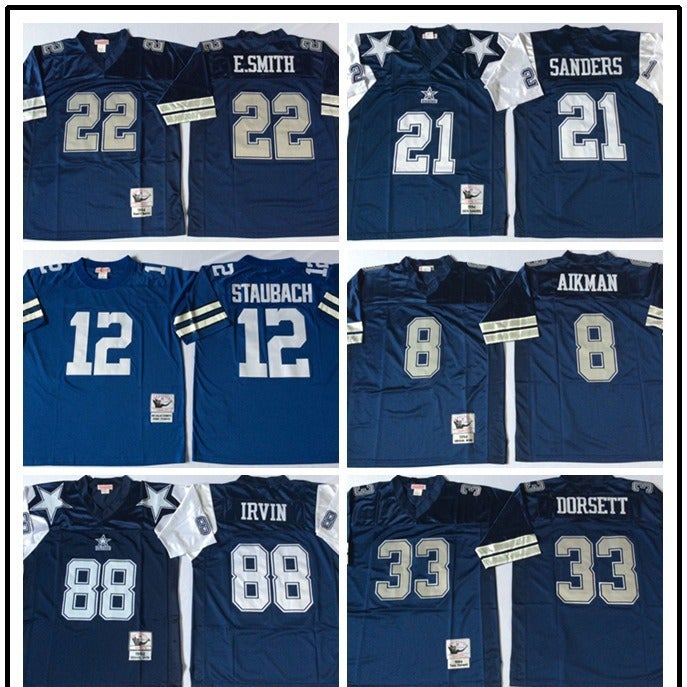 Rugby Uniform Dallas Cowboys Hall Of Fame 21 # 22 # Mn Retro Jersey Legend Limited Edition - Image 2