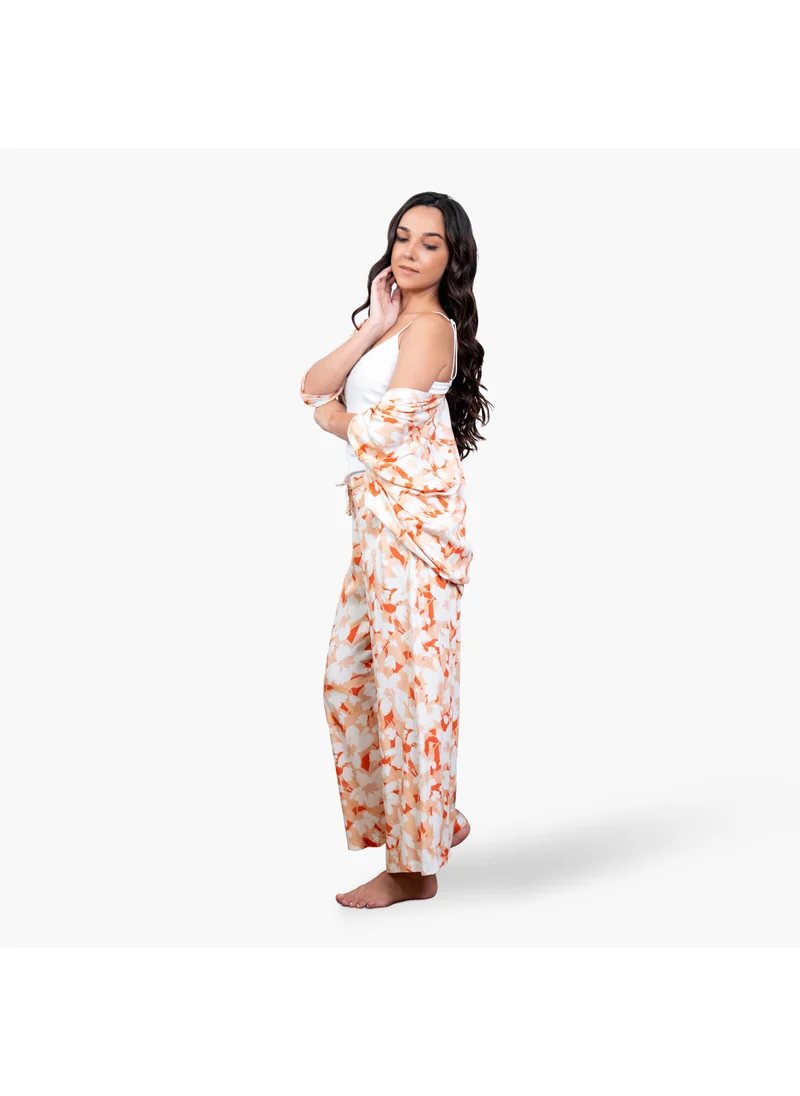 Aadaraya Aadaraya Floral Print Pyjama Set