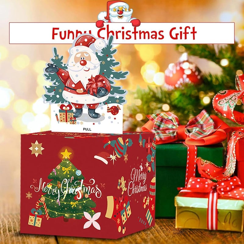Mienocol Christmas Money Gift Box for Cash with Pull Out,Money Roll Gift Box,Funny Pull Cash from Money Case Novelty Festival Cash Drawer for Christmas Surprise - Image 4
