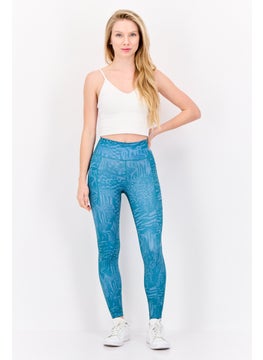 Adidas Women Tight Fit Daily Running Leggings, Teal Green  - Image 3