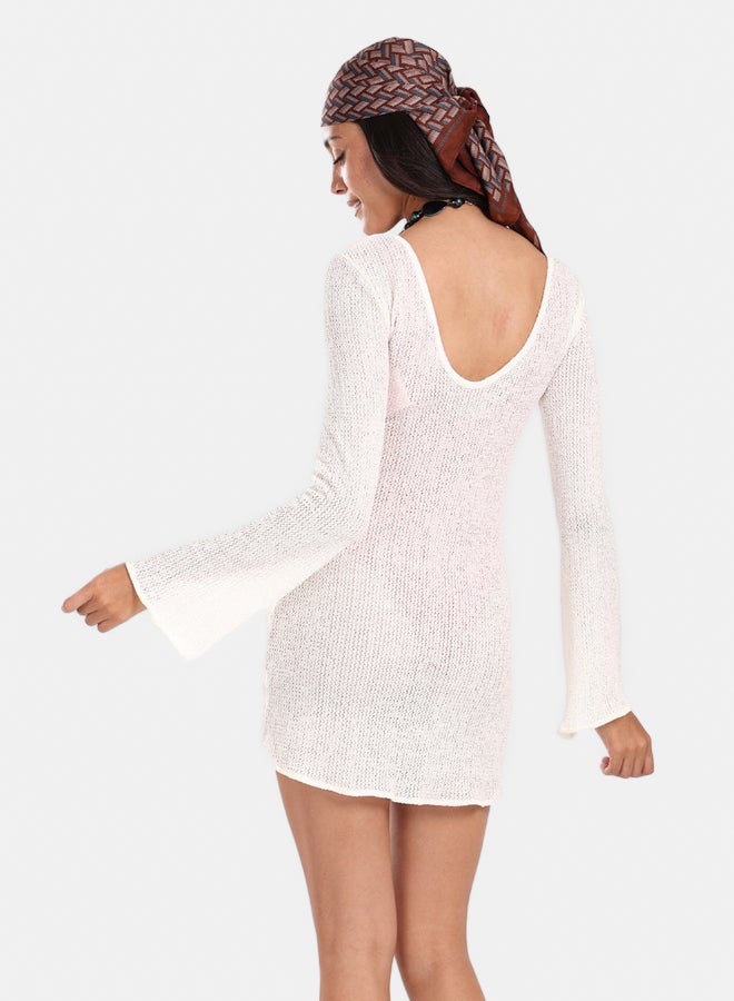 Carina Knitted Short Beach Dress - Image 2