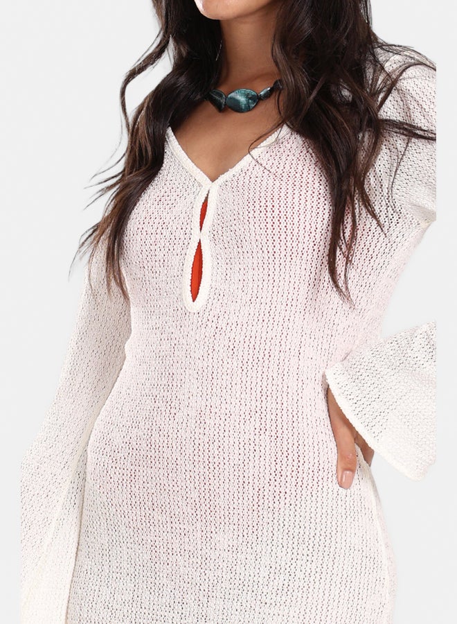 Carina Knitted Short Beach Dress - Image 4