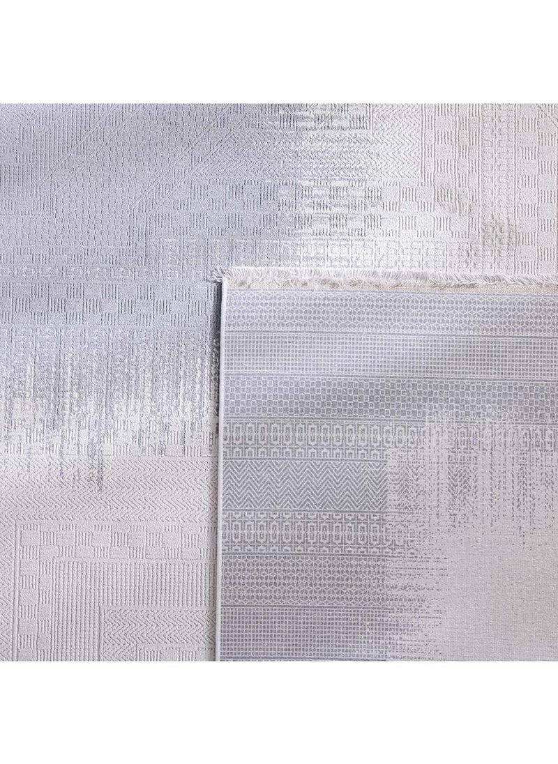 DANUBE HOME Luxura Artsilk Modern Contemporary Rug  Acrylic Area Rug Floor Covering L300xW200cm-Blue  - Image 2