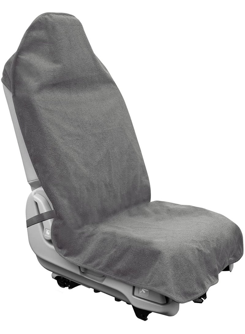 Waterproof and Sweatproof Car Seat Cover, Soft and Odor Resistant, Machine Washable, Protects Leather or Fabric, Removable Car Seat Cover, Suitable for Cars, SUVs, Trucks, Grey - Image 1