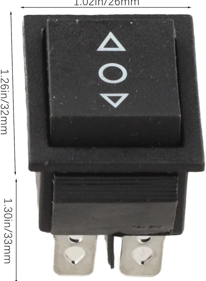 2 قطعة من مفتاح الصخور اللحظي DPDT 6 دبوس تشغيل إيقاف تشغيل أداء مستقر - Image 5