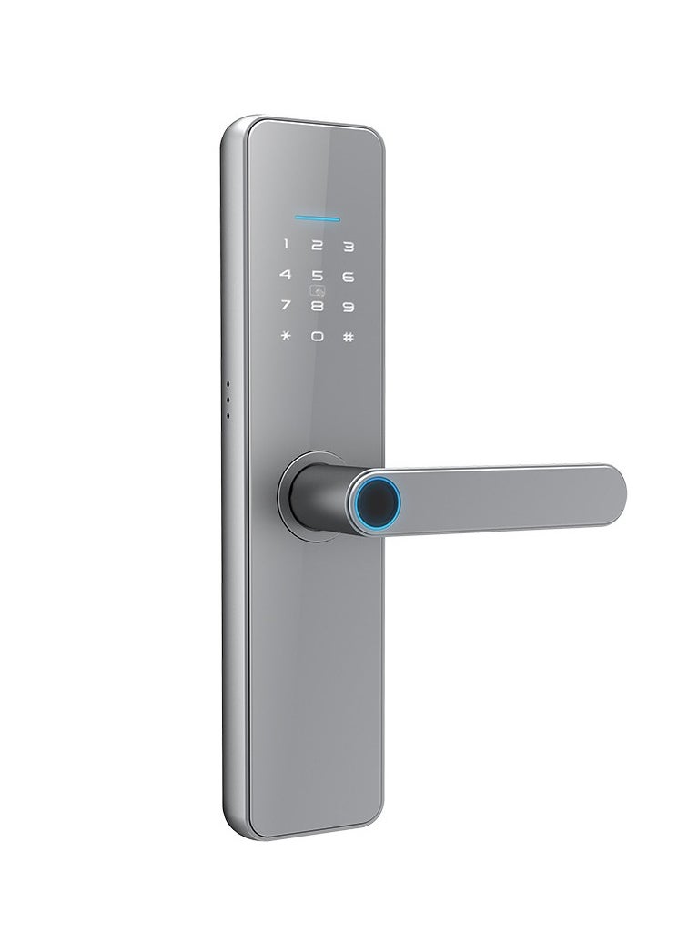 EVEREEN LS-C91 Smart WiFi Fingerprint Door Lock - 8 Unlock Methods | App, Bluetooth, Key, Password, Card, Combo | Secure Home Entry System (Silver, TTLock version)  - Image 1