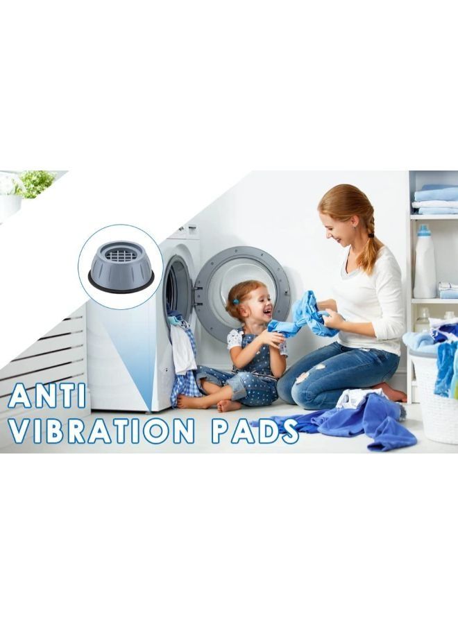 4 Pieces Anti-Vibration Pads for Universal Washing Machine Universal Foot Pad Base  - Image 4