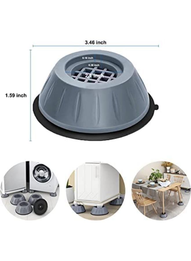 4 Pieces Anti-Vibration Pads for Universal Washing Machine Universal Foot Pad Base  - Image 2