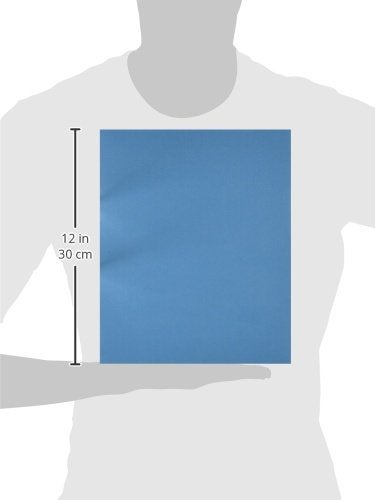 School Smart 2-Pocket Folders, Light Blue, Pack of 25 - Image 3