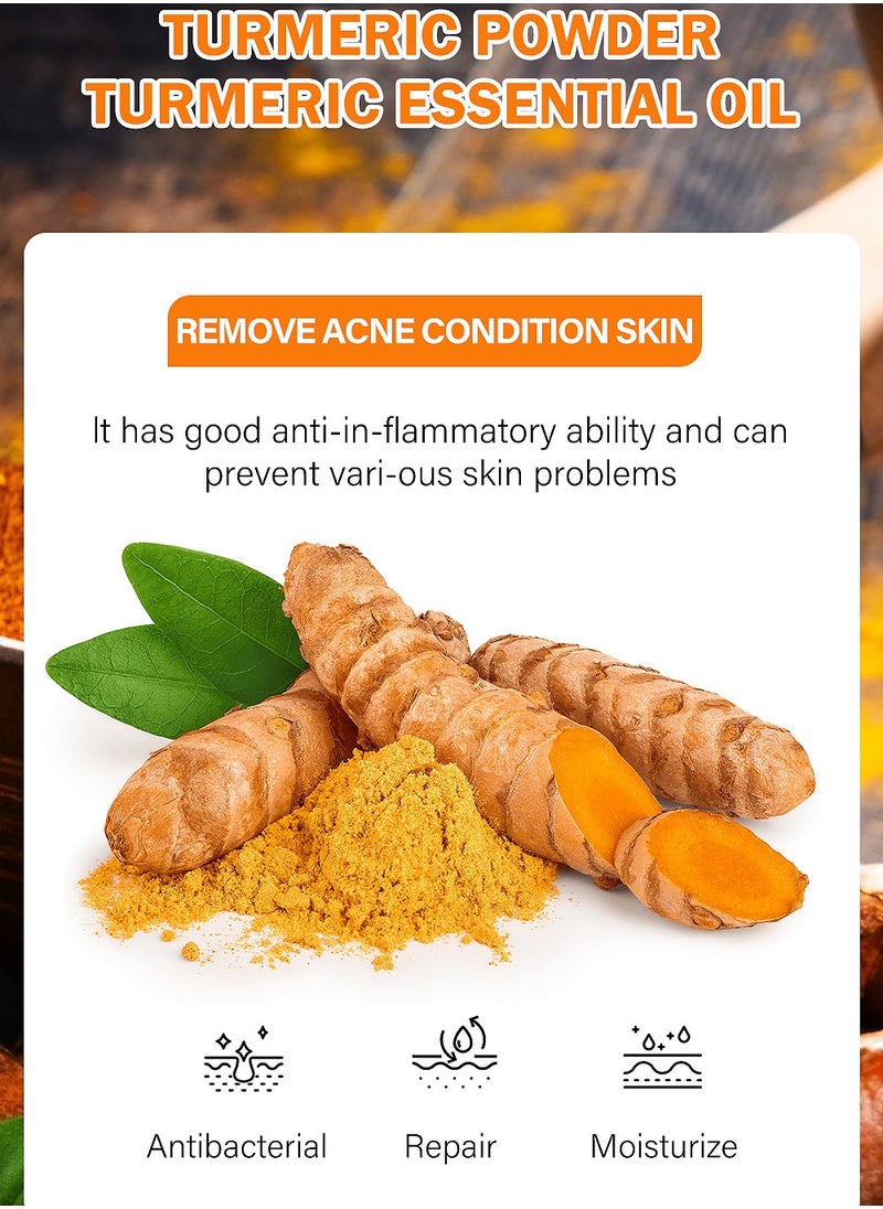MOOYAM - Koji Acid Soap for Dark Spots Turmeric Soap for Face and Body Kojic Acid Soap Skin Brightening Tumeric Soap for Acne Dark Spots Hand Soap Bar Acne Curcuma Soap for Blemishes Pimples Face Wash，2 Bars/Box (Packaging May Vary) - Image 1