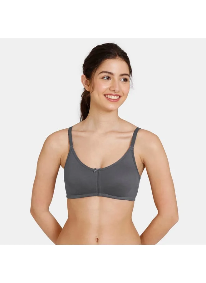 زيفامي Zivame Solid Bra with Hook and Eye Closure