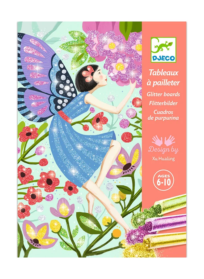 DJECO The Gentle Life of the Fairies Glitter Boards