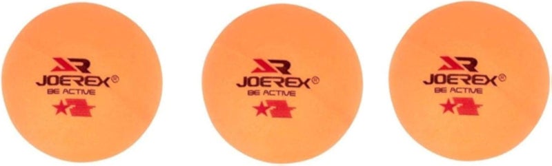 Joerex 1595 1-Star Slick Table Tennis Balls For Pack Of 3
