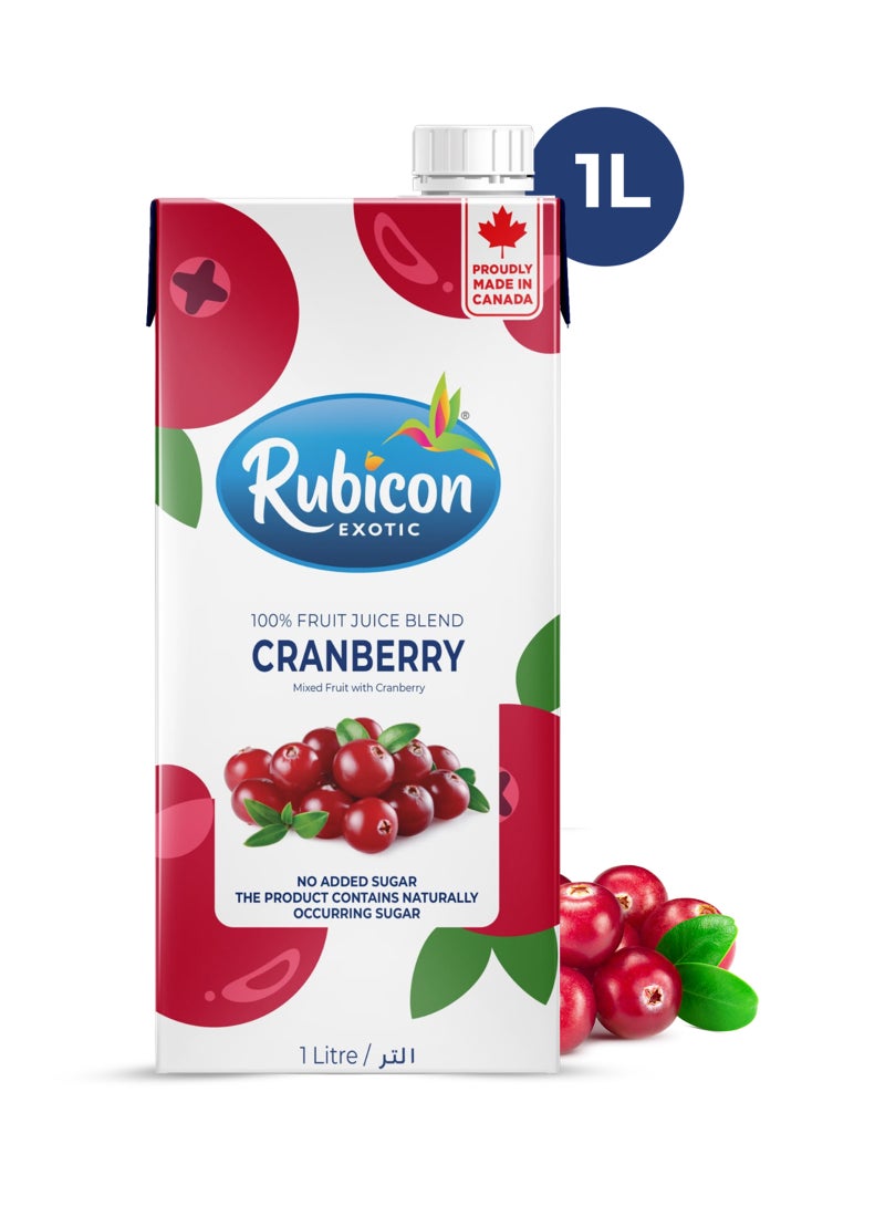 Rubicon Cranberry Fruit Juice, With Vitamin C, No Added Sugar - Image 1