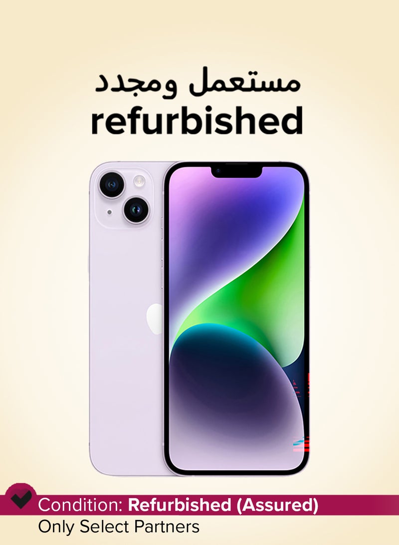 Apple Refurbished - iPhone 14 128GB Purple 5G With FaceTime - USA Version (e-SIM only) - Image 1