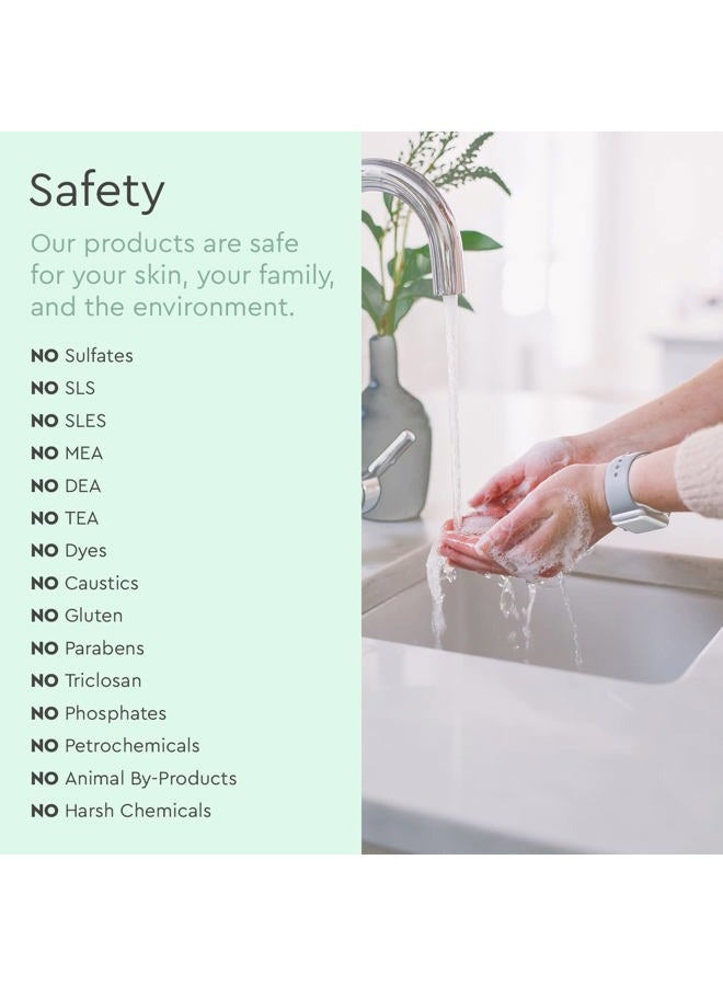 puracy Organic Hand Soap, For the Professional Hand Washers We've All Become, Moisturizing Natural Gel Hand Wash Soap, Liquid Hand Soap Refills for Soft Skin (12 fl.oz, Cucumber & Mint) 2-Pack - Image 5