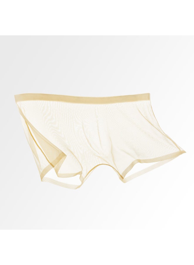 Men's Underwear Summer Thin Breathable Transparent Ice Silk Boxers Men's Seamless Boxers Men's Pants