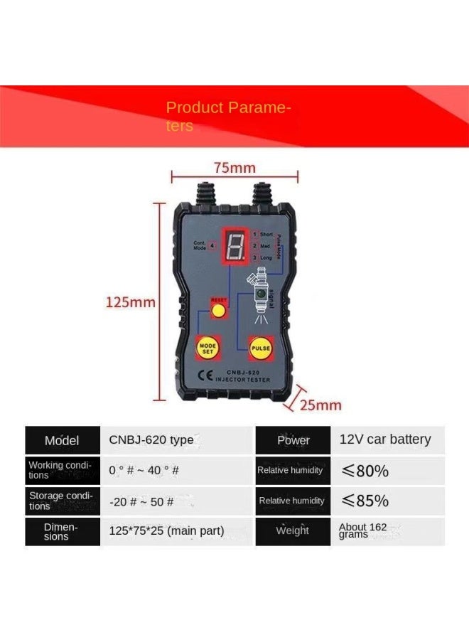 Fuel Injector Tester Nozzle Driver Diagnostic Tool Injector Cleaning Tool Automotive Repair Tool - Image 1