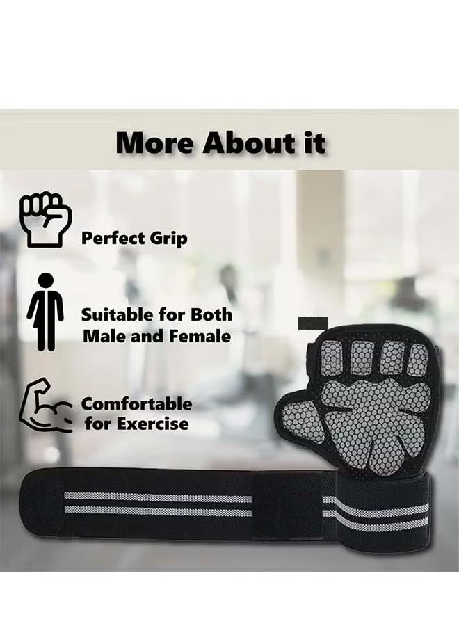 اترجسز الرجال والنساء ممارسة رفع الأثقال والقفازات ، المعصم دعم مكافحة زلة قبضة القفازات ، خفيفة الوزن ، تنفس ، قفازات التدريب ، هو الخيار المثالي للعائلات الجمنازيوم - الجمنازيوم الملحقات . - Image 3