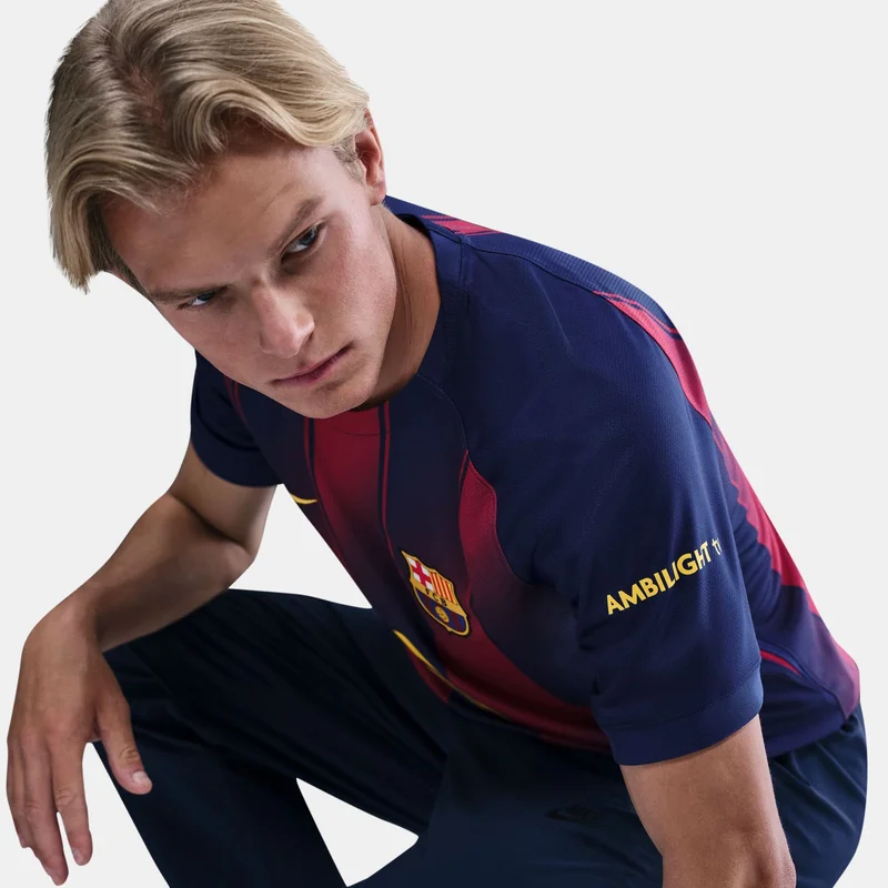 Nike Blue Men's FC Barcelona 25/26 Home Replica Football Jersey for Men | Best Price UAE